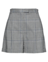 Patrizia Pepe Woman Shorts & Bermuda Shorts Grey Size 6 Recycled Polyester, Viscose, Elastane In Grey