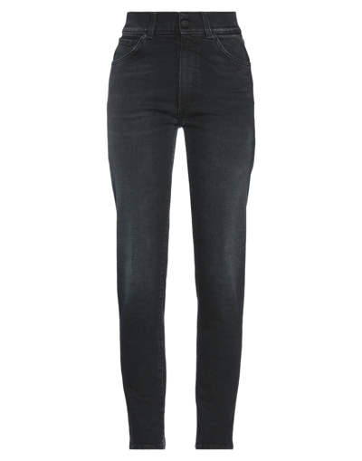 DONDUP DONDUP WOMAN JEANS BLACK SIZE 29 COTTON, ELASTANE