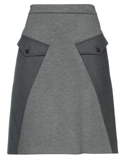 Neil Barrett Mini Skirts In Grey