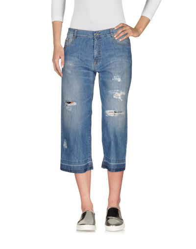 Denny Rose Denim Cropped In Blue