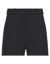 Unlabel Woman Shorts & Bermuda Shorts Black Size 4 Ramie