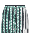 Neil Barrett Woman Shorts & Bermuda Shorts Green Size 2 Cupro, Cotton In Green