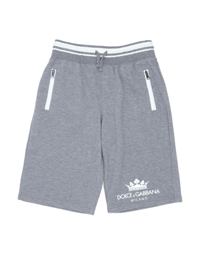 Dolce & Gabbana Kids' Shorts & Bermuda Shorts In Grey