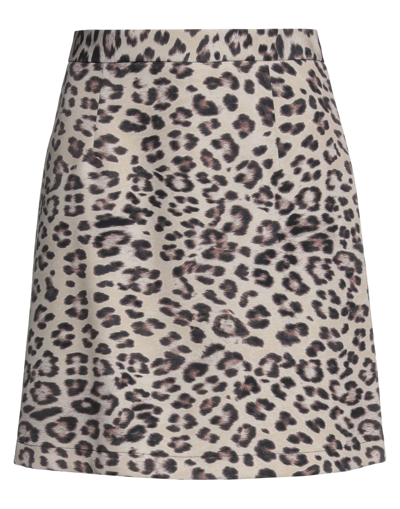 Anna Molinari Mini Skirts In Sand