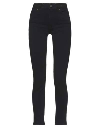 Karl Lagerfeld Woman Jeans Black Size 27 Cotton, Polyester, Elastane