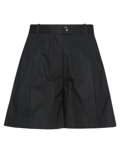 Nine:inthe:morning Woman Shorts & Bermuda Shorts Black Size 30 Cotton, Silk, Elastane