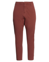 Nili Lotan Stretch-cotton Twill Tapered Pants In Brown