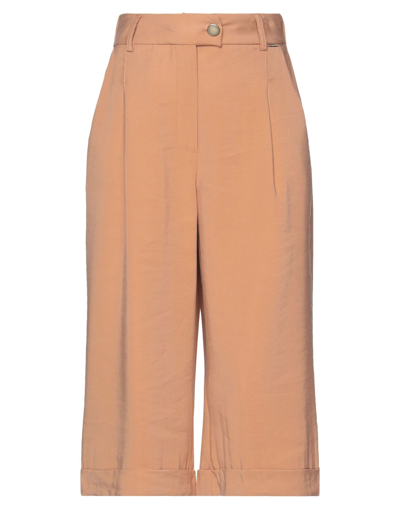 Silvian Heach Cropped Pants In Brown