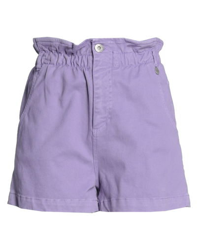 Berna Woman Shorts & Bermuda Shorts Light Purple Size 38 Cotton, Elastane