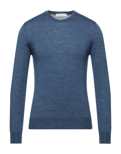 Vneck Sweaters In Blue