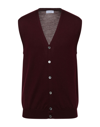 Gran Sasso Cardigans In Maroon