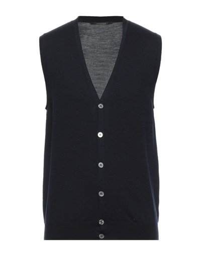 Tagliatore Cardigans In Dark Blue