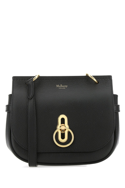 Mulberry Black Leather Small Amberley Crossbody Bag Nd  Donna Tu