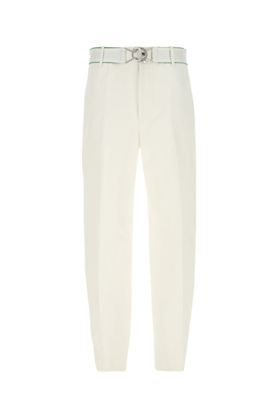 Bottega Veneta Cotton Trousers In White