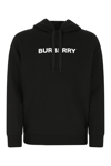 Burberry Black Cotton Sweatshirt In Black