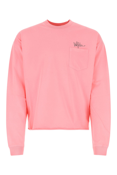 We11 Done Pink Cotton Oversize T-shirt Nd  Uomo S