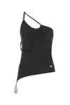 Balenciaga Asymmetric Strap-detail Tank Top