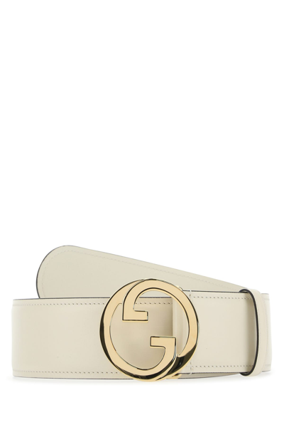 Gucci Ivory Leather Belt  Nd  Donna 75