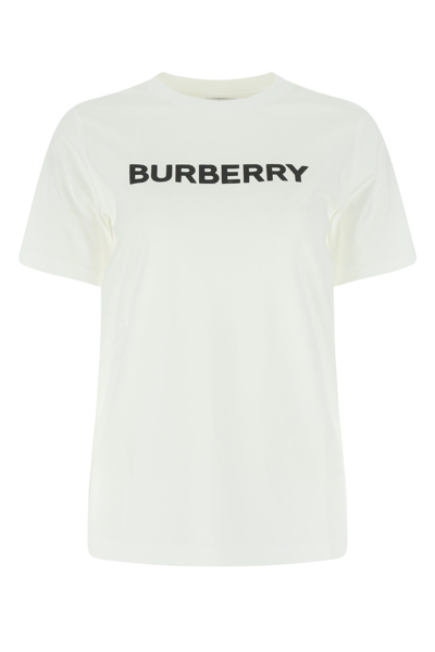 BURBERRY BURBERRY WHITE COTTON T-SHIRT