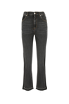 Alexander Mcqueen Alexander Mc Queen Slim Black Bell Bottom Jeans