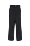 Prada Midnight Wool Wide-leg Pant