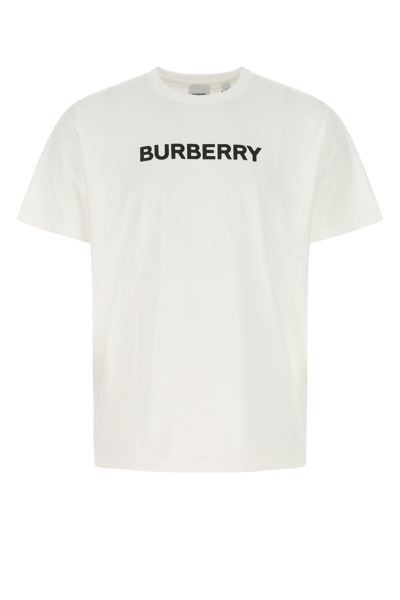 Burberry White Cotton T-shirt  Nd  Uomo Xl
