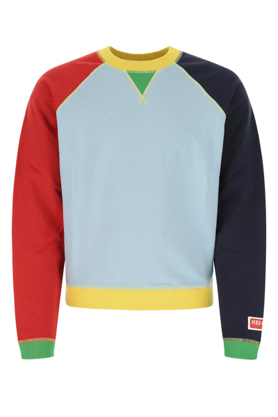 Kenzo Oversized Vintage Sweatshirt Sky Blue Male In Multicolor