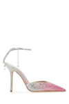 Jimmy Choo Women's Saeda Crystal-embellished Satin Pumps