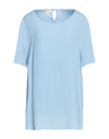 Maison Common Blouses In Sky Blue