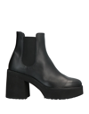 JANET SPORT JANET SPORT WOMAN ANKLE BOOTS BLACK SIZE 10 SOFT LEATHER