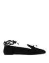 ALEVÌ MILANO ALEVÍ MILANO WOMAN LOAFERS BLACK SIZE 8 SOFT LEATHER