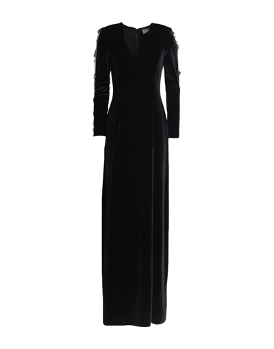Doris S Long Dresses In Black