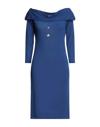 Odi Et Amo Midi Dresses In Bright Blue