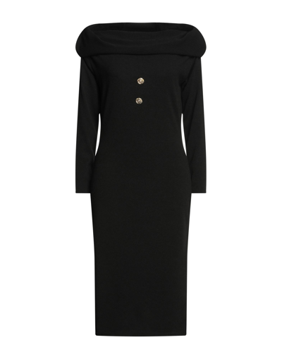 Odi Et Amo Midi Dresses In Black