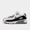 Nike Little Kids' Air Max 90 Casual Shoes In Photon Dust/particle Grey/varsity Red/white