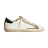 Golden Goose Distressed Leather Low Top Sneakers In Neutral