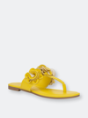 New York And Company New York & Company New York & Company Liana Flower Sandal In Yellow