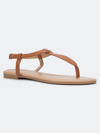 New York And Company New York & Company Women's Katie T-strap Sandal In Brown