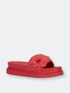 New York And Company New York & Company Women's Camilia Flower Slides In Red