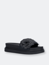 New York And Company New York & Company Women's Camilia Flower Slides In Black
