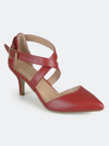 Journee Collection Women's Riva Pump In Red