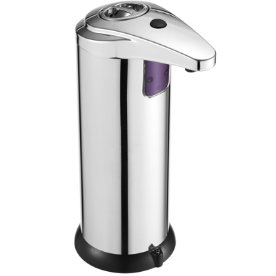 Cheer Collection Touchless Soap Dispenser With Waterproof Base And Automatic Sensor In Grey