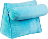 Cheer Collection Wedge Shaped Back Support Pillow And Bed Rest Cushion In Blue