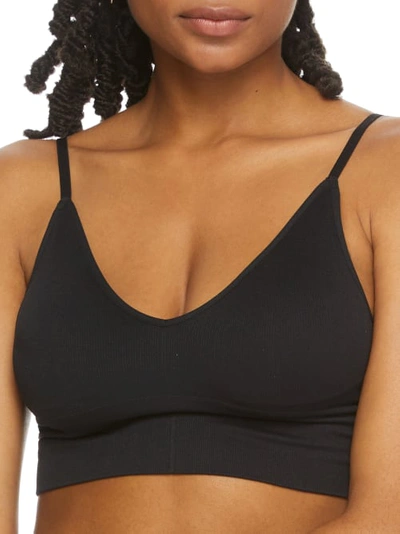 Maidenform Pure Comfort Seamless Brami In Black