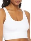 Maidenform Pure Comfort Seamless Crop Top In White