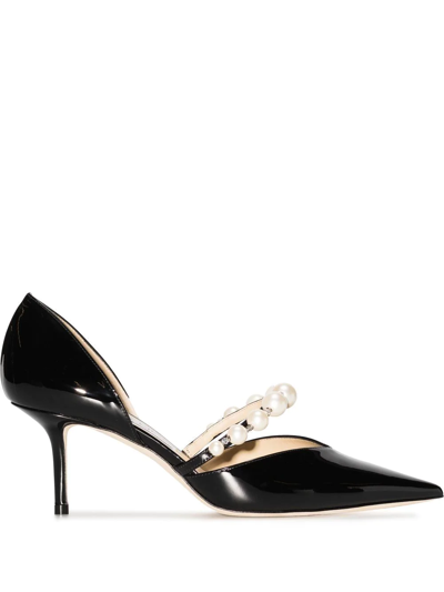 Jimmy Choo Black Aurelie 65 Patent Leather Pumps