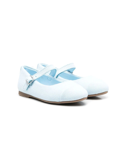 Age Of Innocence Kids' Bebe Side Buckle-fastening Ballerina Shoes In Blue