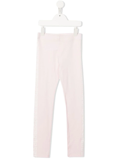 Givenchy Kids' Monogram-print Leggings In Pink