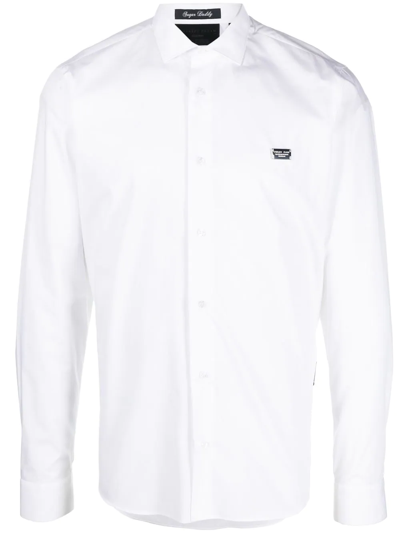 Philipp Plein Skull-print Button-up Shirt In White
