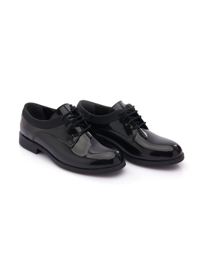 Moustache Kids' Patent-leather Oxford Shoes In Black